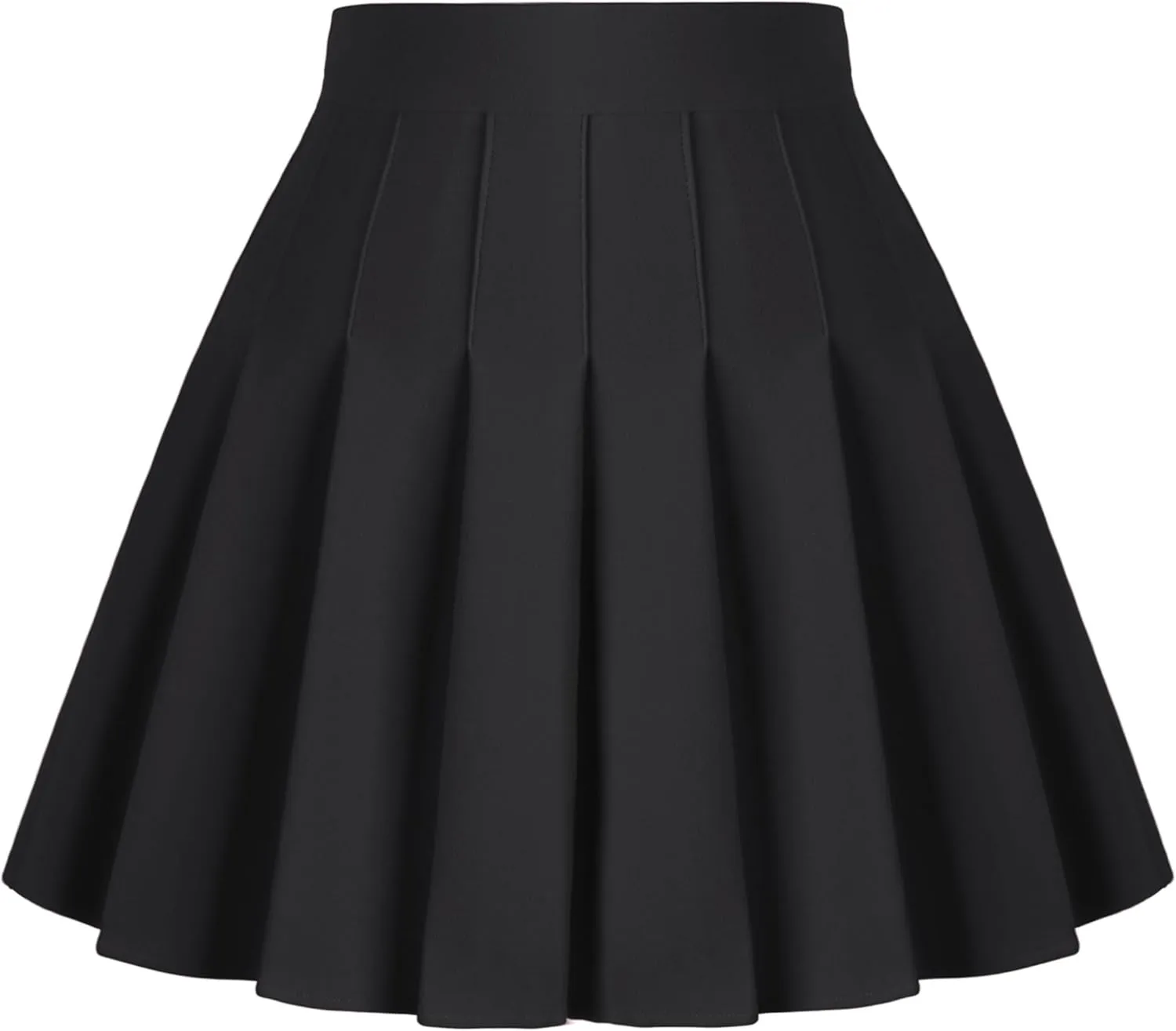 Dressever Women's Pleated Skirts Mini Skater Basic Skirt High Waist Tennis Skirt School Uniform Cheerleader Skirts