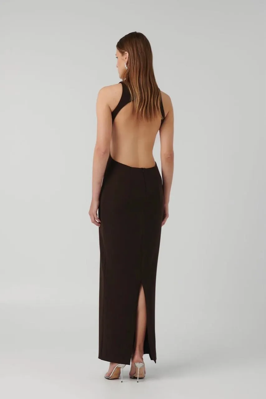 Effie Kats Ambre Gown - Coffee