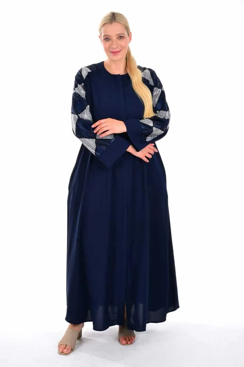ETC 3798 Abaya Navy Blue