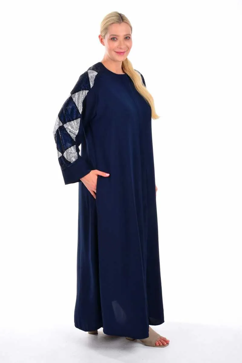 ETC 3798 Abaya Navy Blue