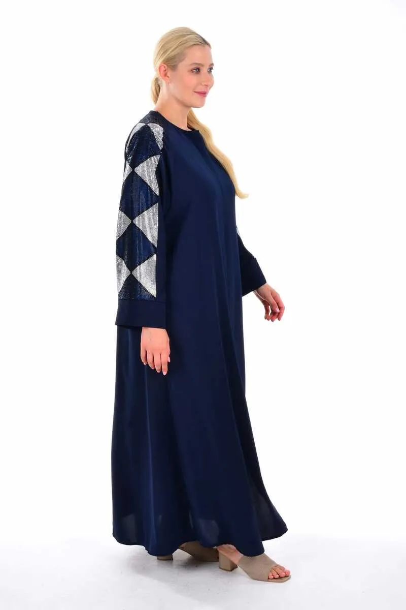 ETC 3798 Abaya Navy Blue