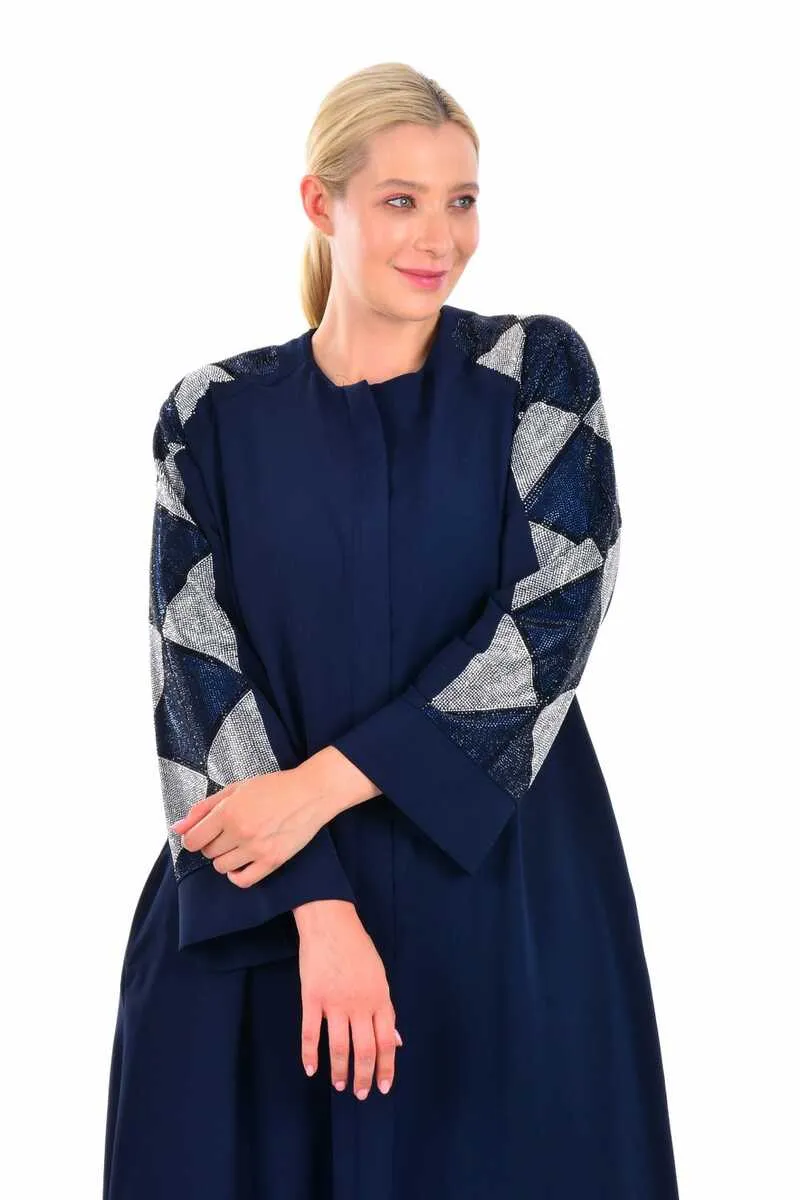 ETC 3798 Abaya Navy Blue