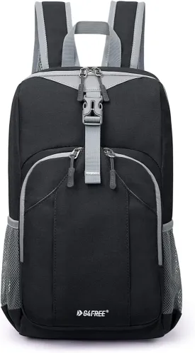 G4Free Mini 10L Hiking Daypack Small Hiking Backpack Cycling Compact Shoulder Backpack Outdoor for Men Women(Black)
