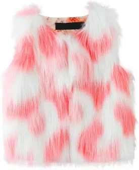 Girls Faux Fur Vest Coat Fleece Jacket Toddler Baby Girls Winter Thick Warm Waistcoat Gilet Outerwear Furry Vest