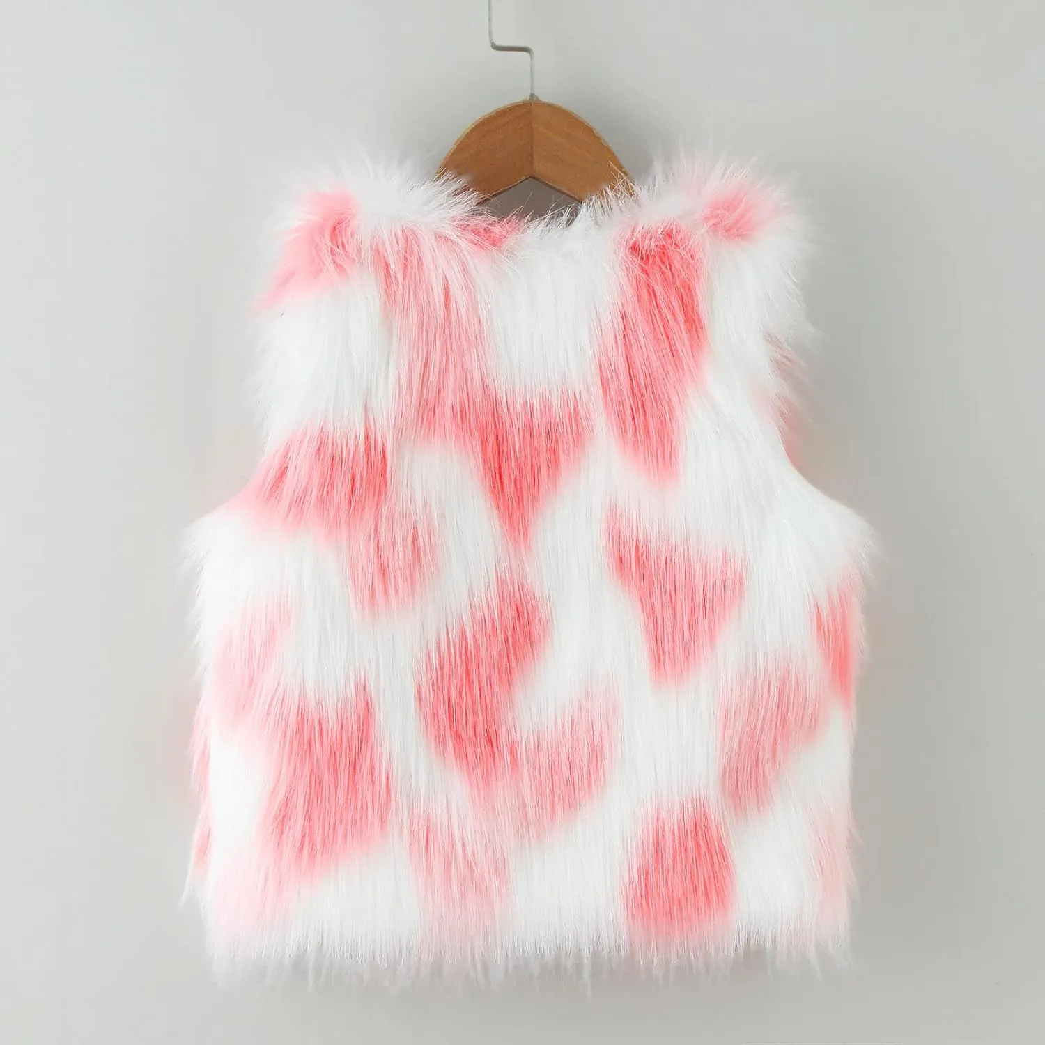 Girls Faux Fur Vest Coat Fleece Jacket Toddler Baby Girls Winter Thick Warm Waistcoat Gilet Outerwear Furry Vest