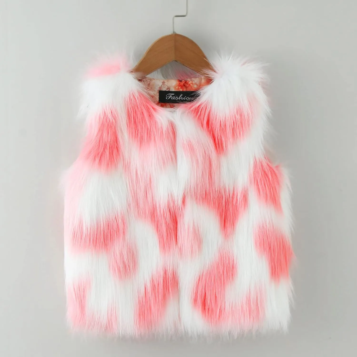 Girls Faux Fur Vest Coat Fleece Jacket Toddler Baby Girls Winter Thick Warm Waistcoat Gilet Outerwear Furry Vest