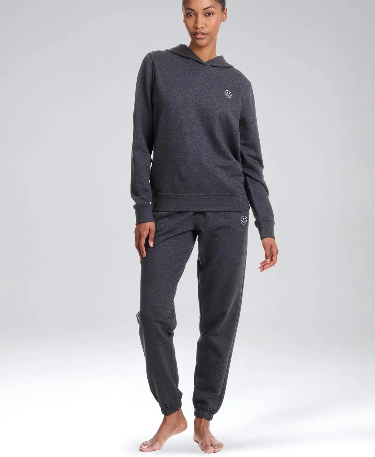 JOE BOXER Womens Sweatpants - French Terry Wide Leg Sweat Pants or Baggy Joggers - Comfy Womens Lounge Pants