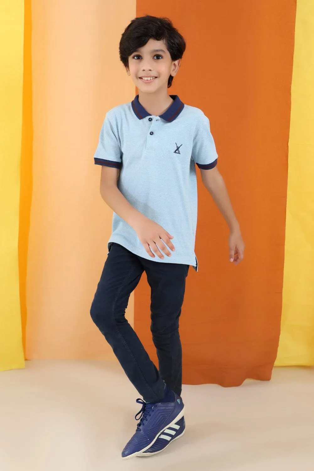 Kids Polo With Contrast Collar