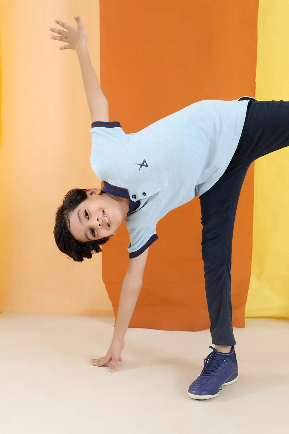 Kids Polo With Contrast Collar
