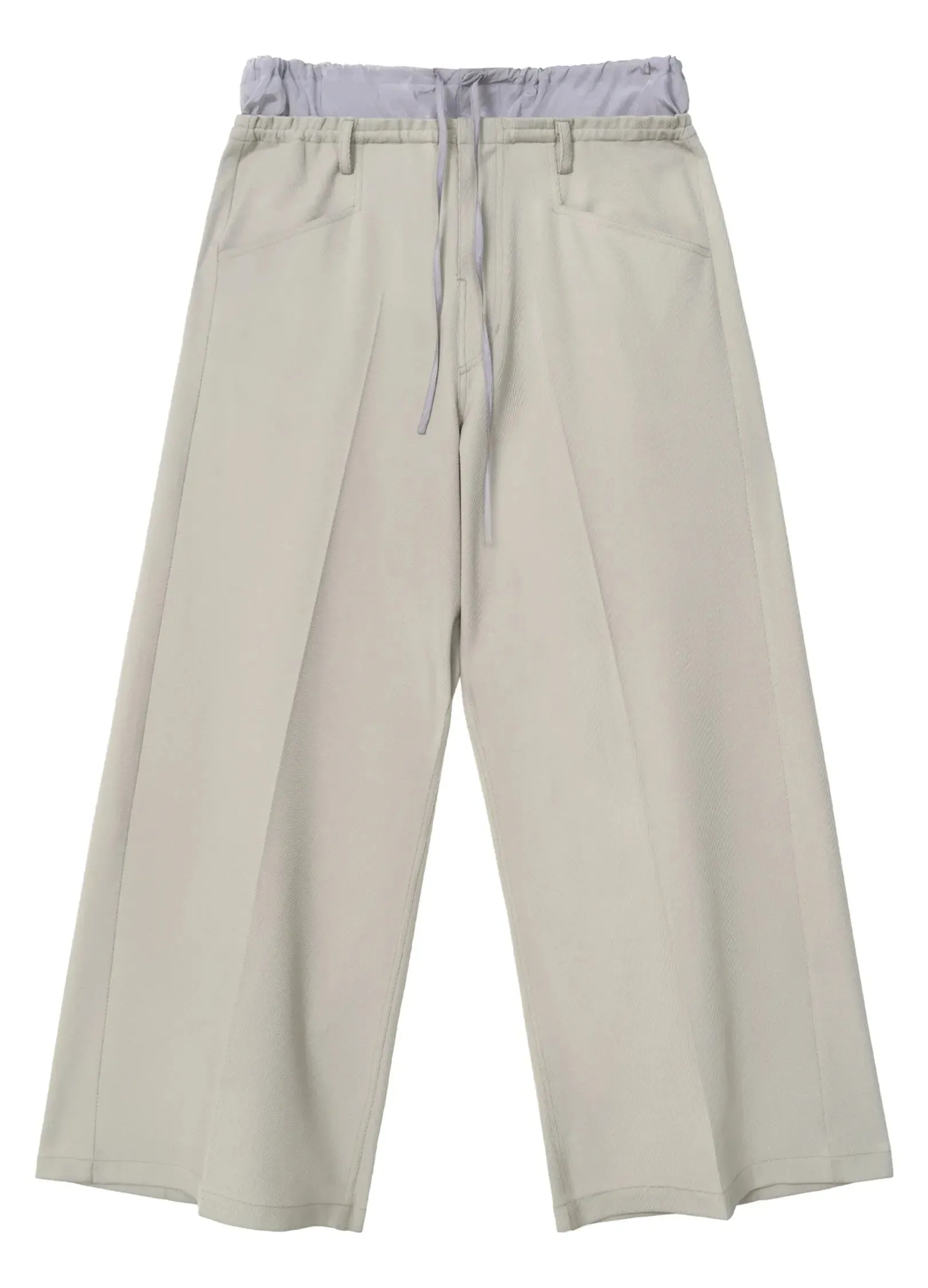 Light Splicing Wide-Leg Pants