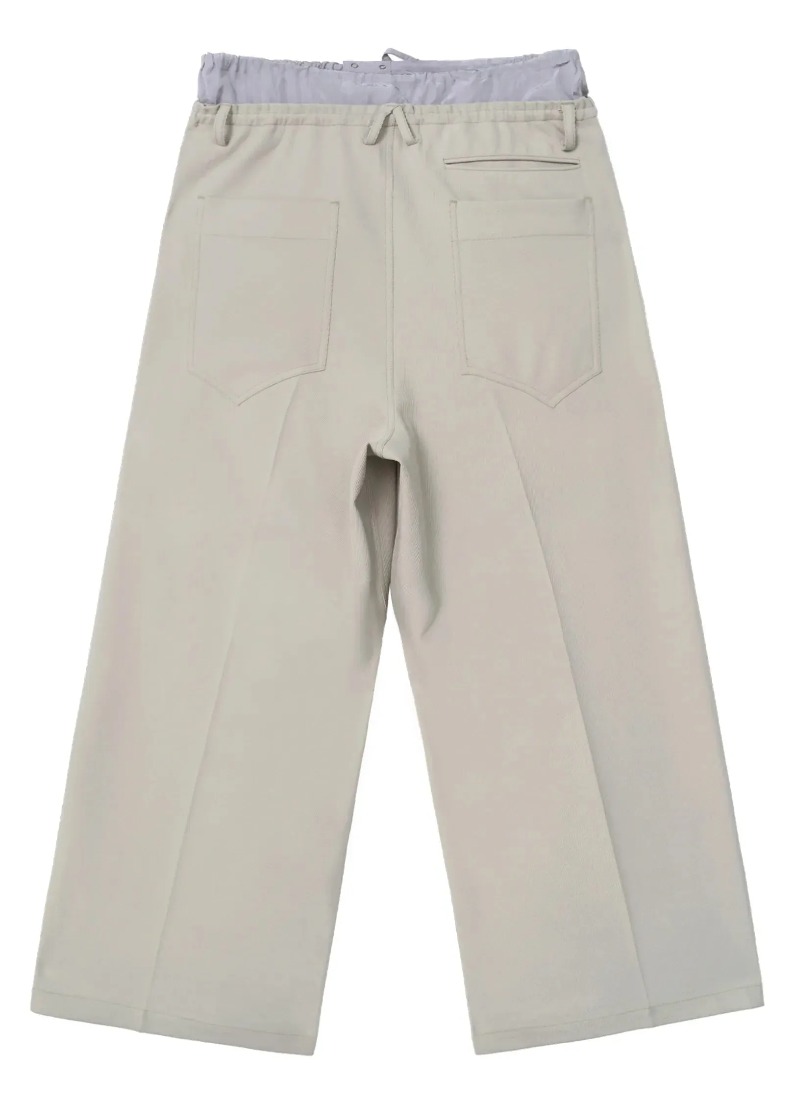 Light Splicing Wide-Leg Pants
