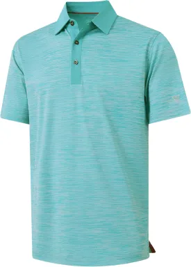 M MAELREG Golf Shirts for Men Dry Fit Short Sleeve Casual Performance Moisture Wicking Heather Pique Collared Polo Shirts