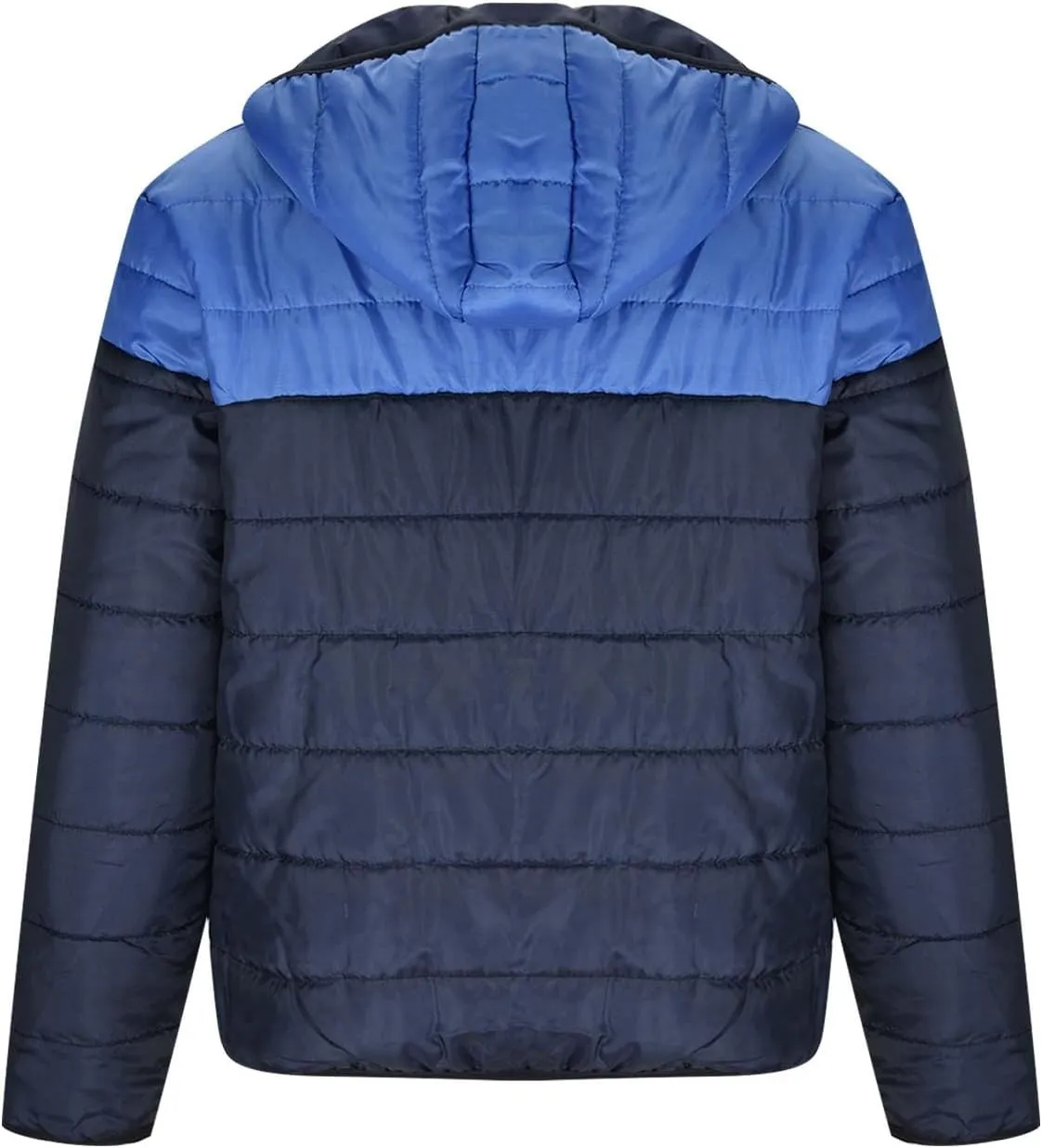 Mens Color Block Puffer Jacket Lightweight Packable Down Coat Zip up Quilted Jacket Padded Insulated Coat Winter Coats
