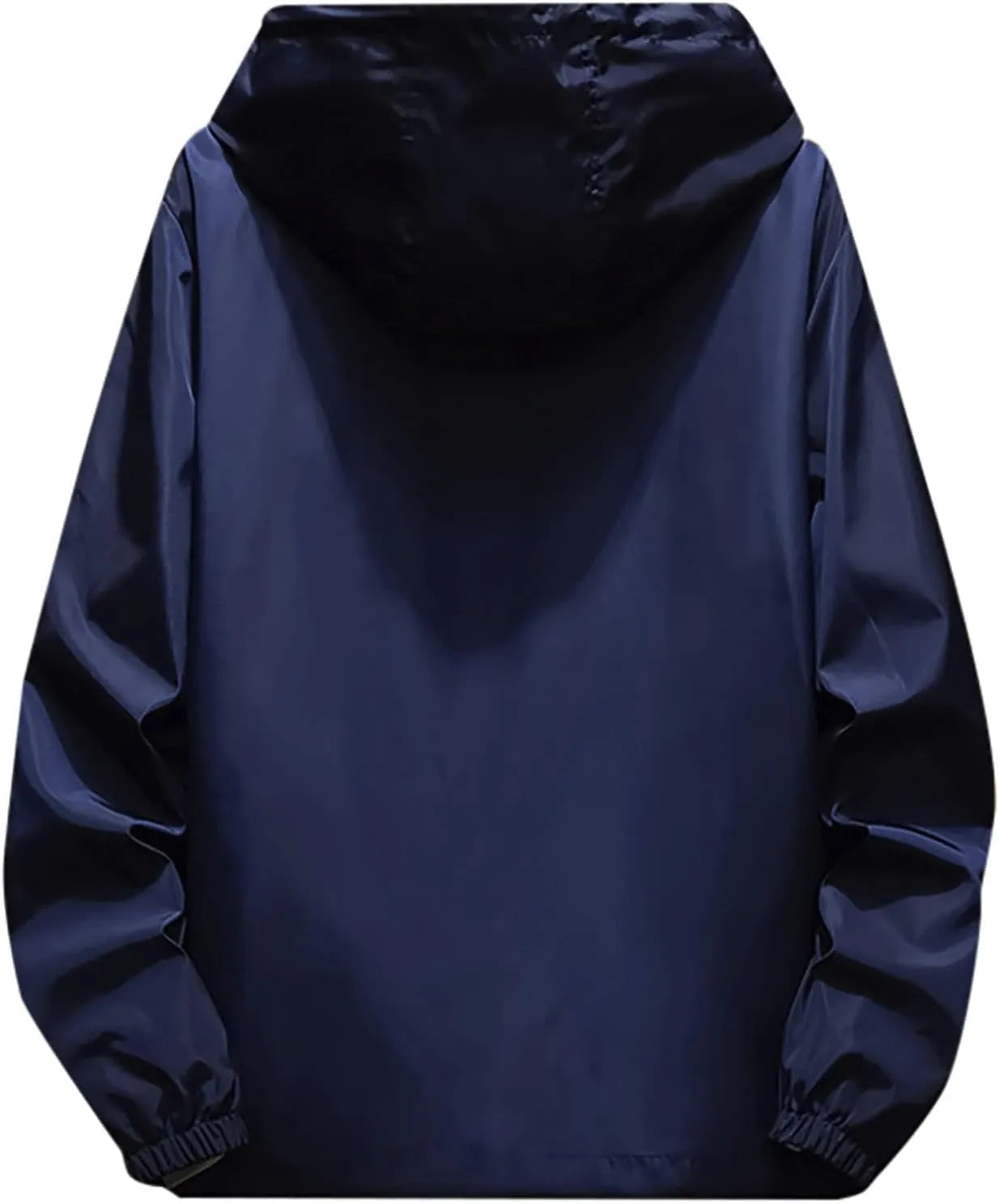 Men's Windbreaker Rain Jacket Lightweight Pullover For Hiking Golf Running Jacket, M-7XL