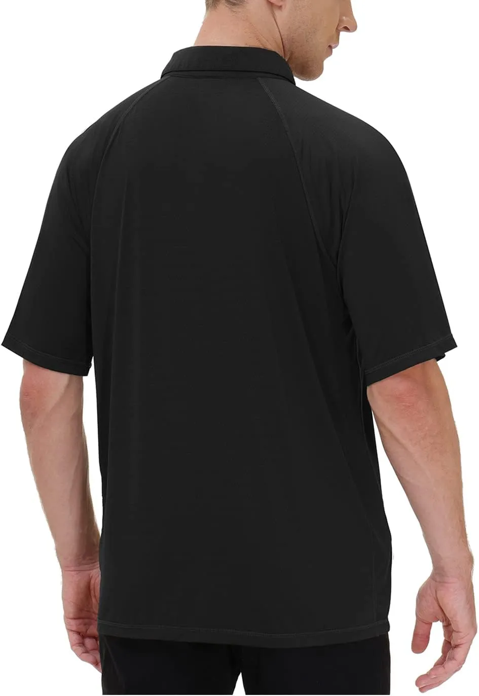 MOHEEN Men's Moisture Wicking Short Sleeve Polo Shirts UPF 50  Lightweight Performance Golf Shirts M-6XL