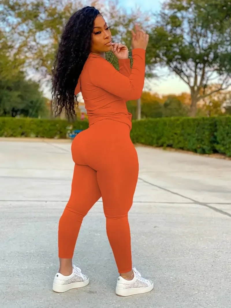 Nimsruc 2 Piece Outfits For Women Sweatsuits Sets Hooded Tracksuit Long Sleeve Pullover Jogger Sweat Pants Set