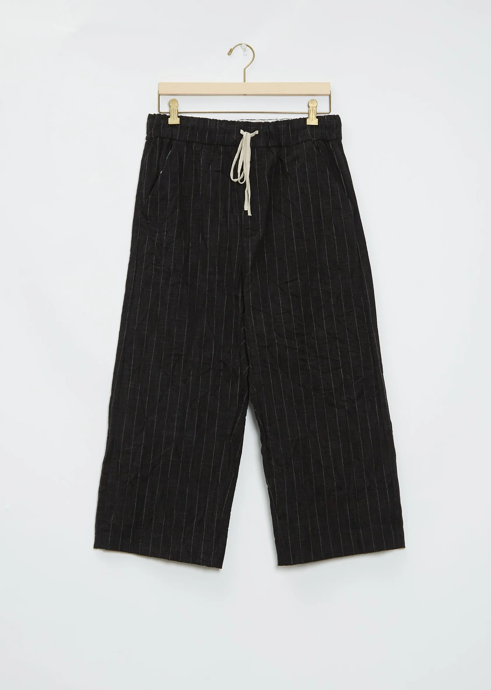 Pinstriped W&S Cotton and Wool Trousers