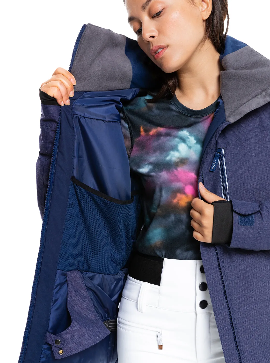 Roxy Presence Parka Womens Jacket Medieval Blue