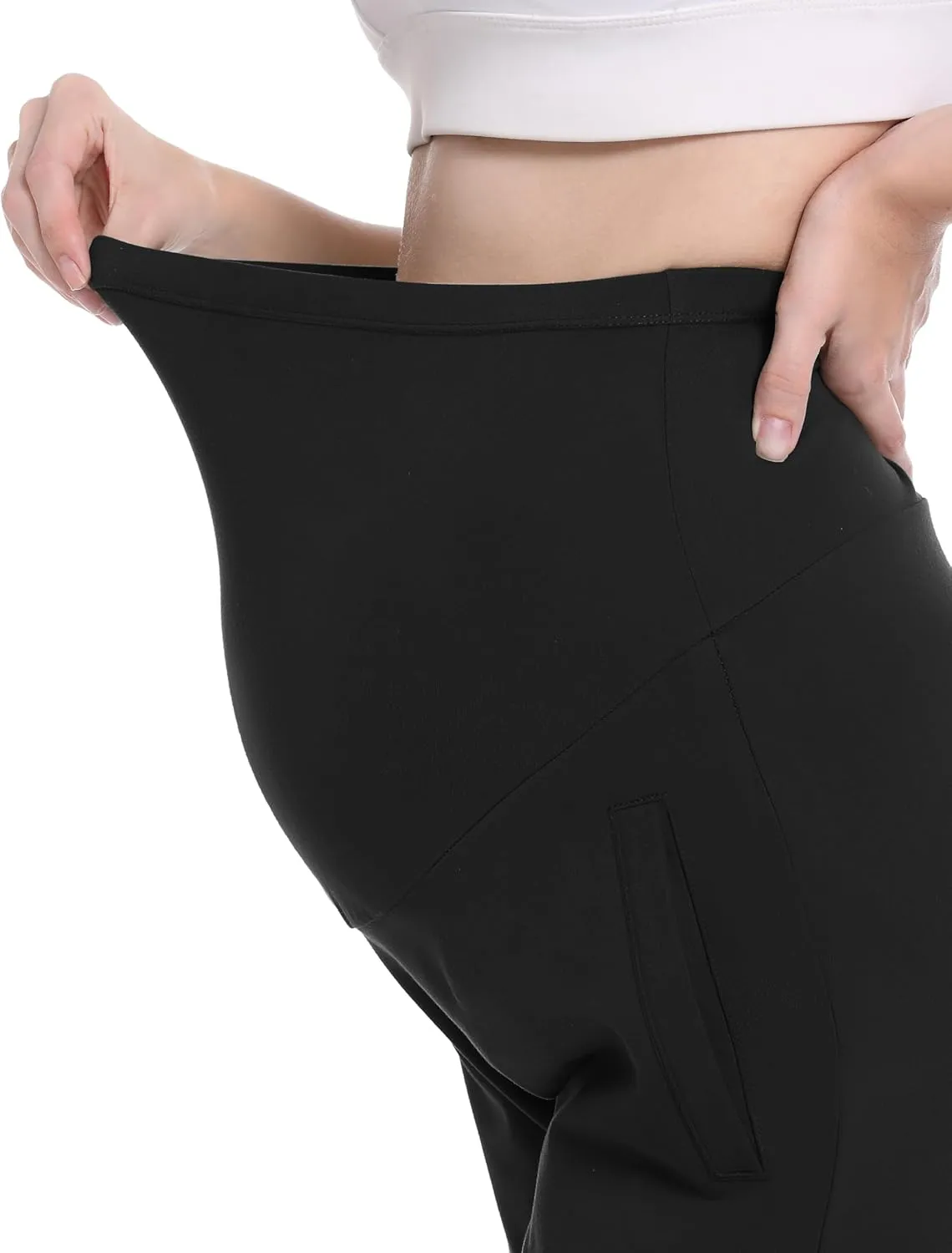 V VOCNI Maternity Joggers Pants Sweatpants Yoga Lounge Workout Activewear Pregnancy Pants with Pockets