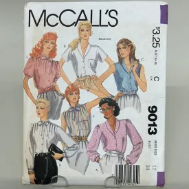 Vintage MCCALL'S Pattern, Misses' Blouses (PMC9013)