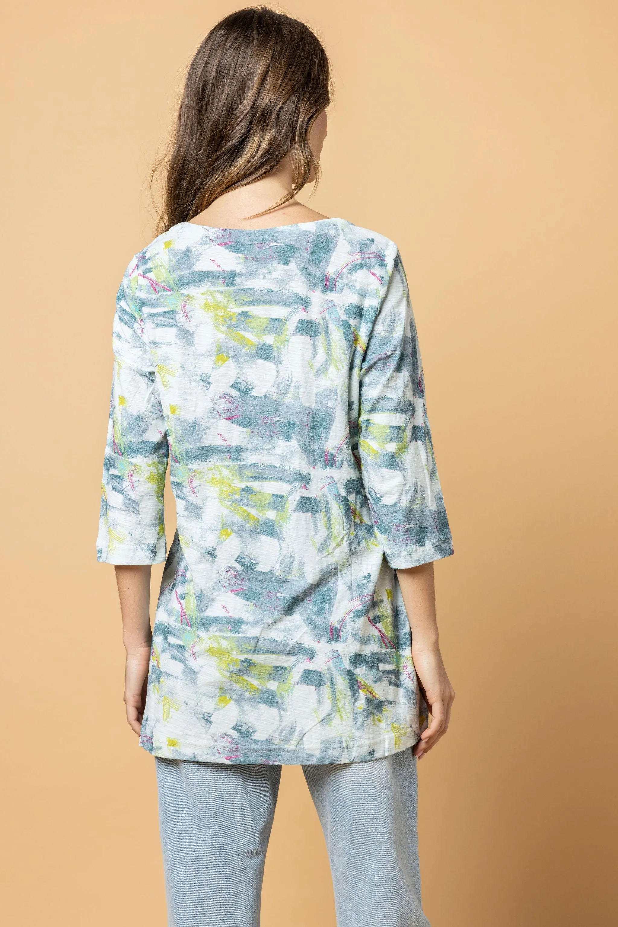 Watercolors Notch Tunic