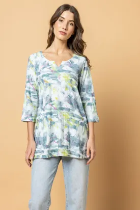 Watercolors Notch Tunic