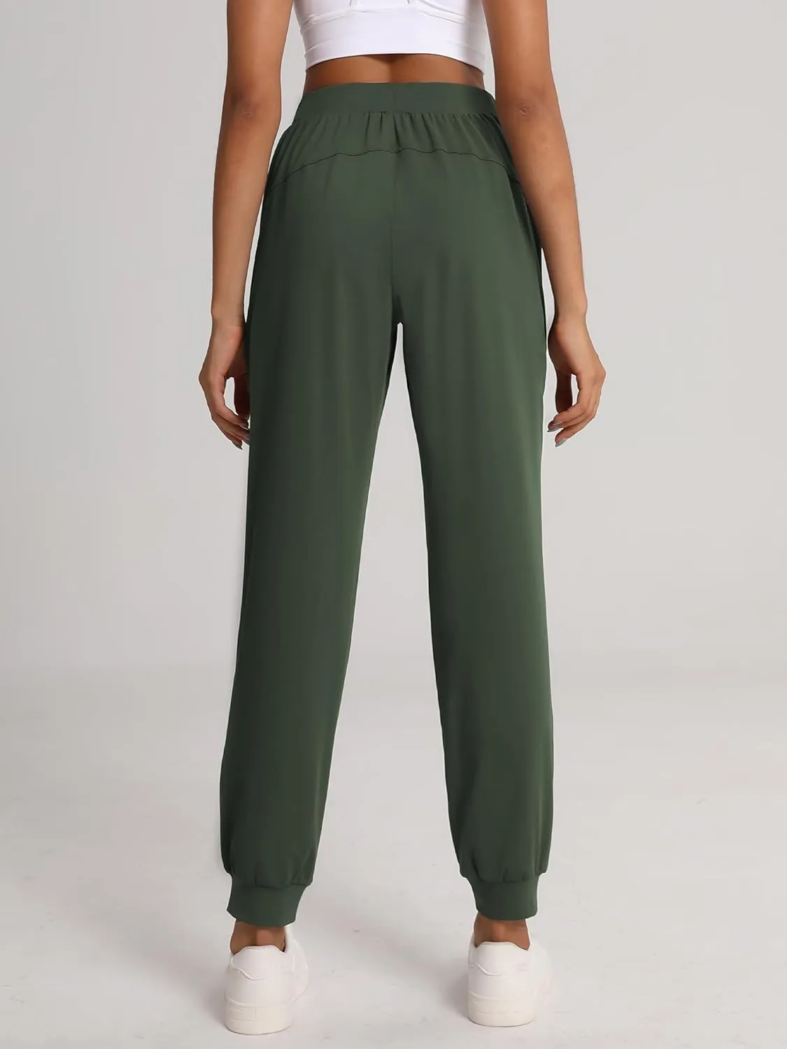 Women's 31"/33"/35"/37" Tall Inseam Joggers Running Sweatpants Pockets Tapered Athletic Workout Lounge Pants