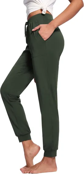 Women's 31"/33"/35"/37" Tall Inseam Joggers Running Sweatpants Pockets Tapered Athletic Workout Lounge Pants